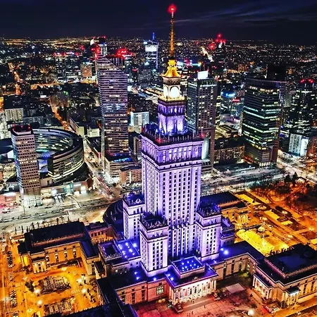 Lägenhet Super Brown 2x Metro Nowy Wifi Netflix Spotify Panorama Miasta Warszawa