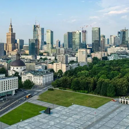 Lägenhet Super Brown 2x Metro Nowy Wifi Netflix Spotify Panorama Miasta Warszawa